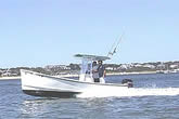 Monomoy 19 t-top under way