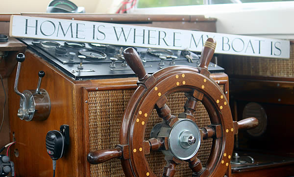 Custom woodwork on the High Hopes II