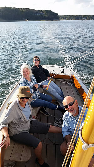 The Hurricane Sloop under way